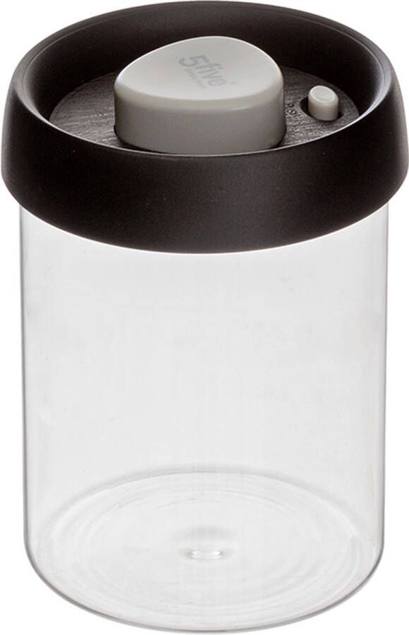 5five Voorraadpot met vacuümpomp 1.3 liter