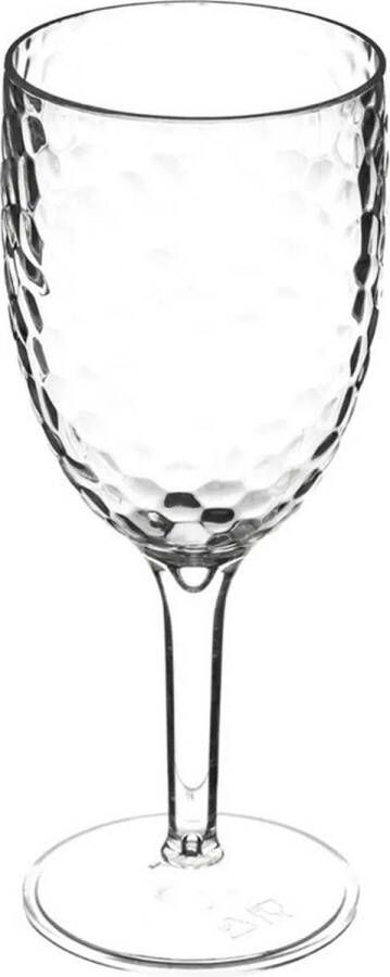 5Five Wijnglazen Estiva transparant onbreekbaar kunststof 350 ml feest glas wijn
