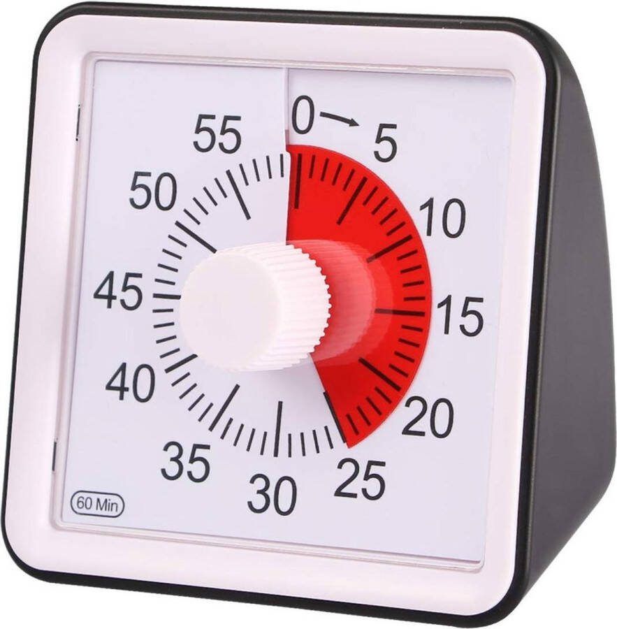 60timer Timer Zwart Kind 60 minutes Leerklok