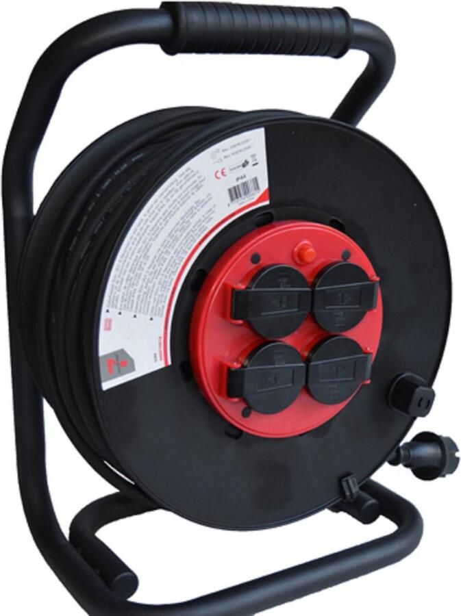 7-industries Kabelhaspel 50mtr 3x1.5mm neopreen anti twist IP44