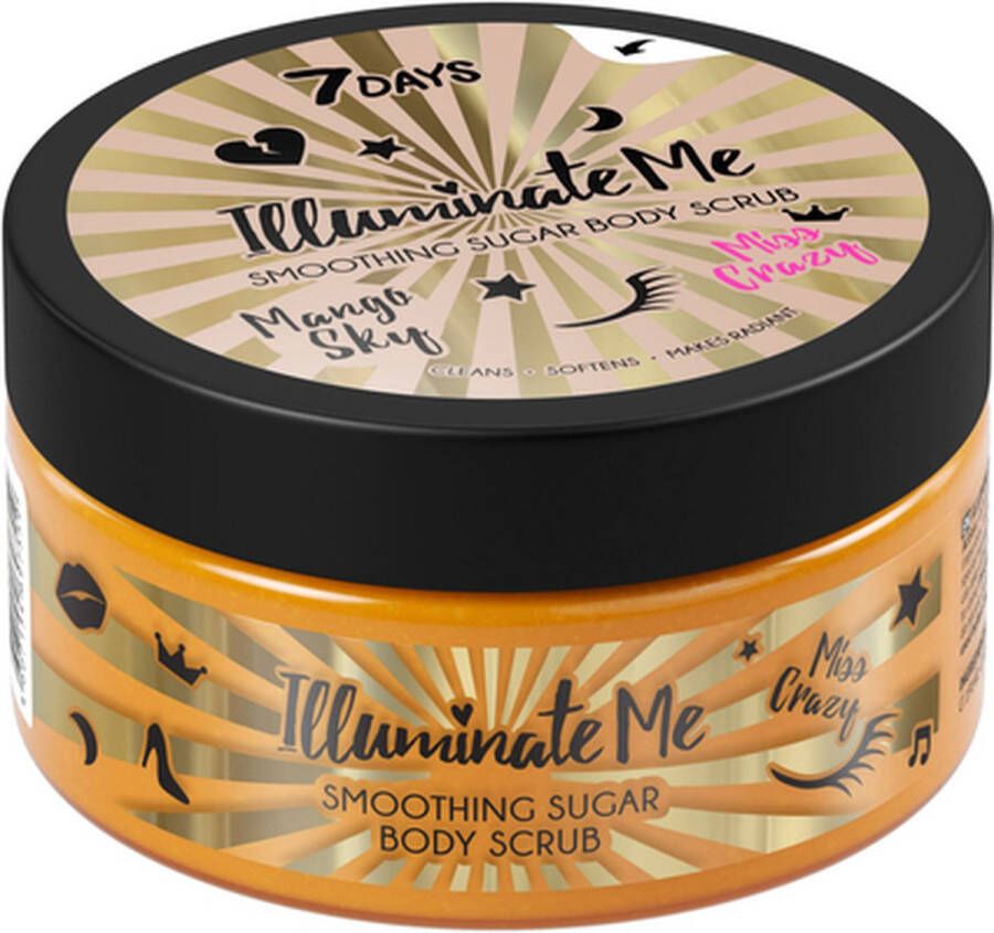 7Days Illuminate Me Miss Crazy gladmakende sugar body scrub 220g