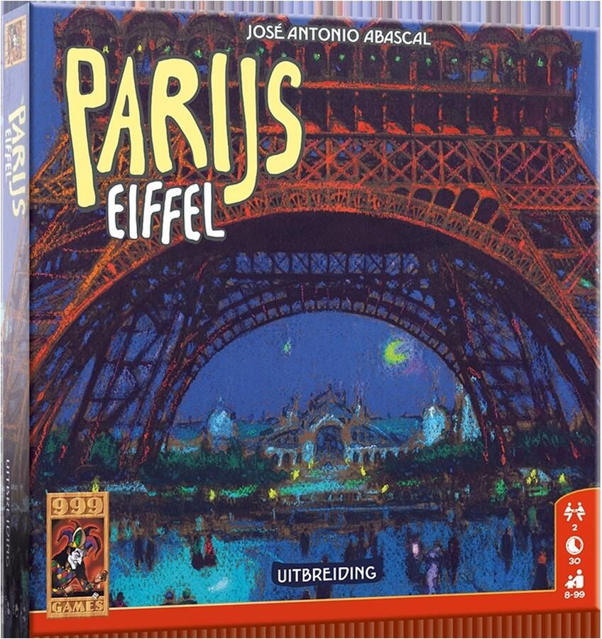 999 Games Parijs Uitbreiding Eiffel Bordspel