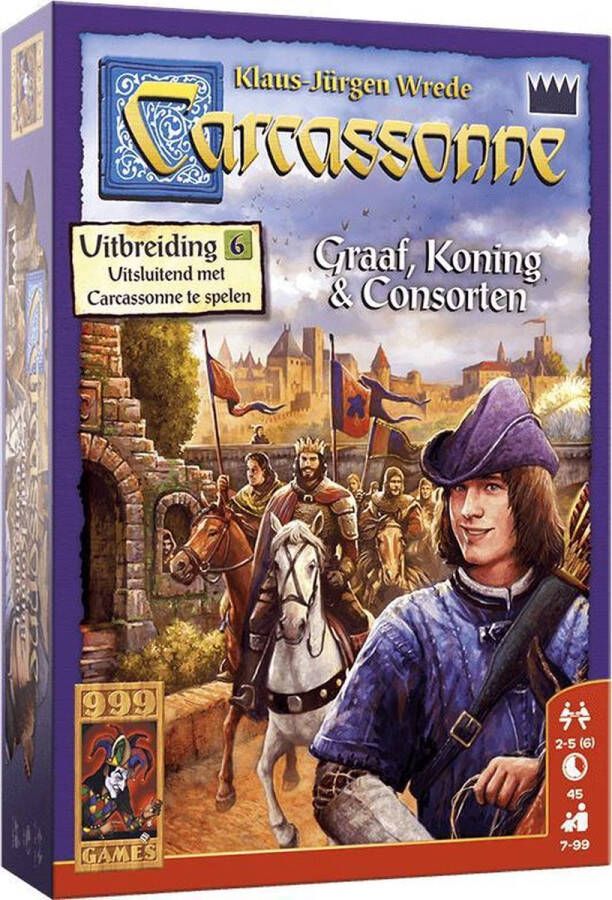 999 Games Carcassonne: Graaf Koning en Consorten Uitbreiding Bordspel