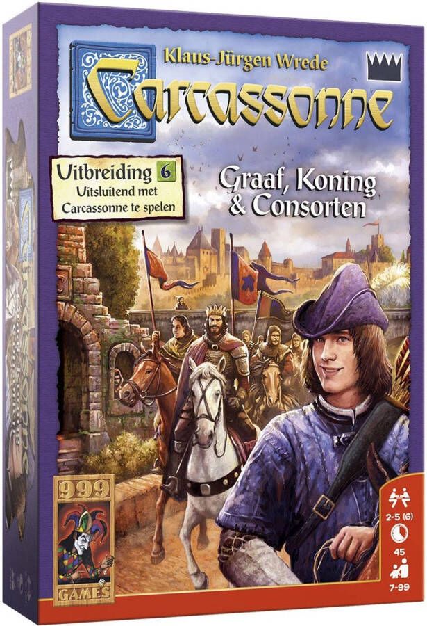 999 Games Carcassonne: Graaf Koning en Consorten Uitbreiding Bordspel