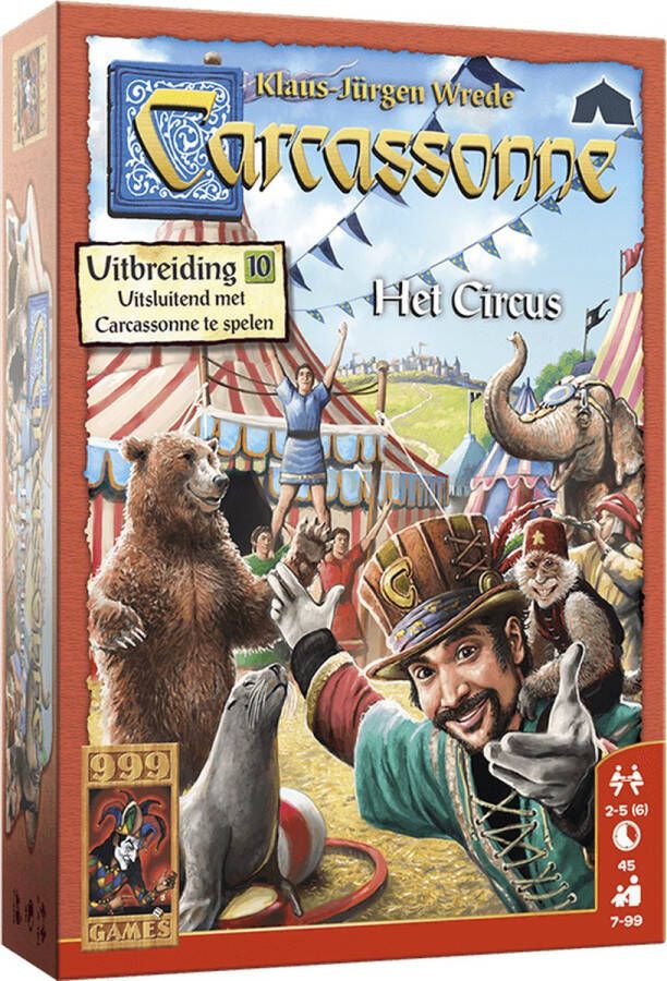 999 Games Carcassonne: Het Circus Uitbreiding Bordspel