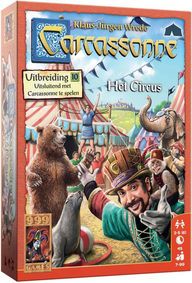 999 Games Carcassonne: Het Circus Uitbreiding Bordspel