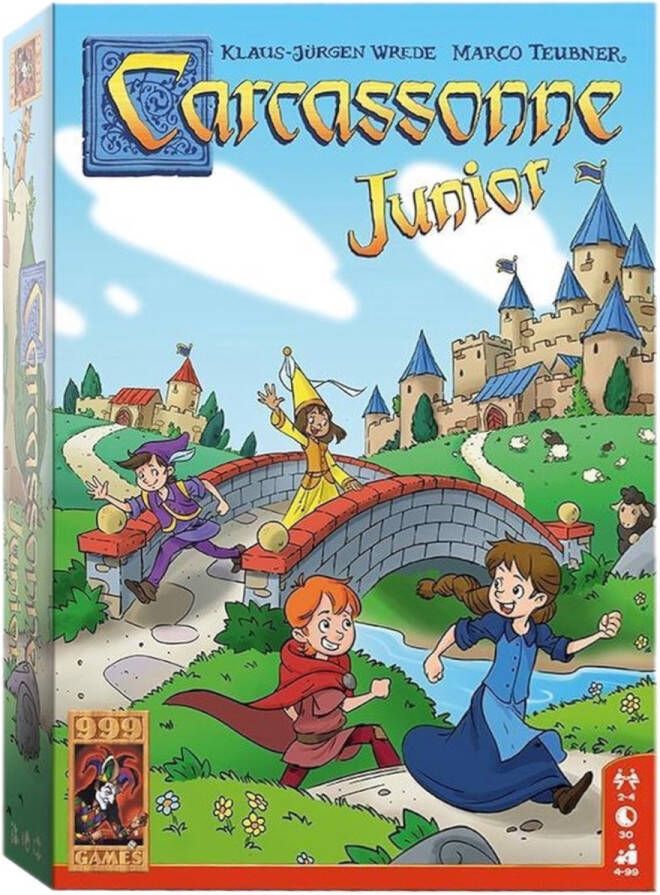 999 Games Carcassonne Junior Bordspel Vanaf 4 jaar Kinderspel Gezelschapsspel Educatief spel Kerstcadeau