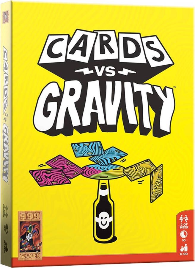 999 Games Cards vs Gravity Partyspel Gebruik een willekeurige fles als speelbord Ook geschikt voor grotere groepen Gezelschapsspel Actiespel Klein cadeautje Kerstcadeau