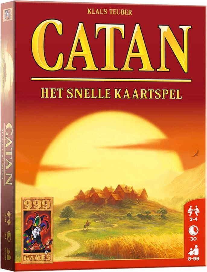 999 Games Catan: Het Snelle Kaartspel Vlot kaartspel voor 2-4 spelers gebaseerd op Catan Gezelschapsspel Familiespel Klein cadeautje Kerstcadeau