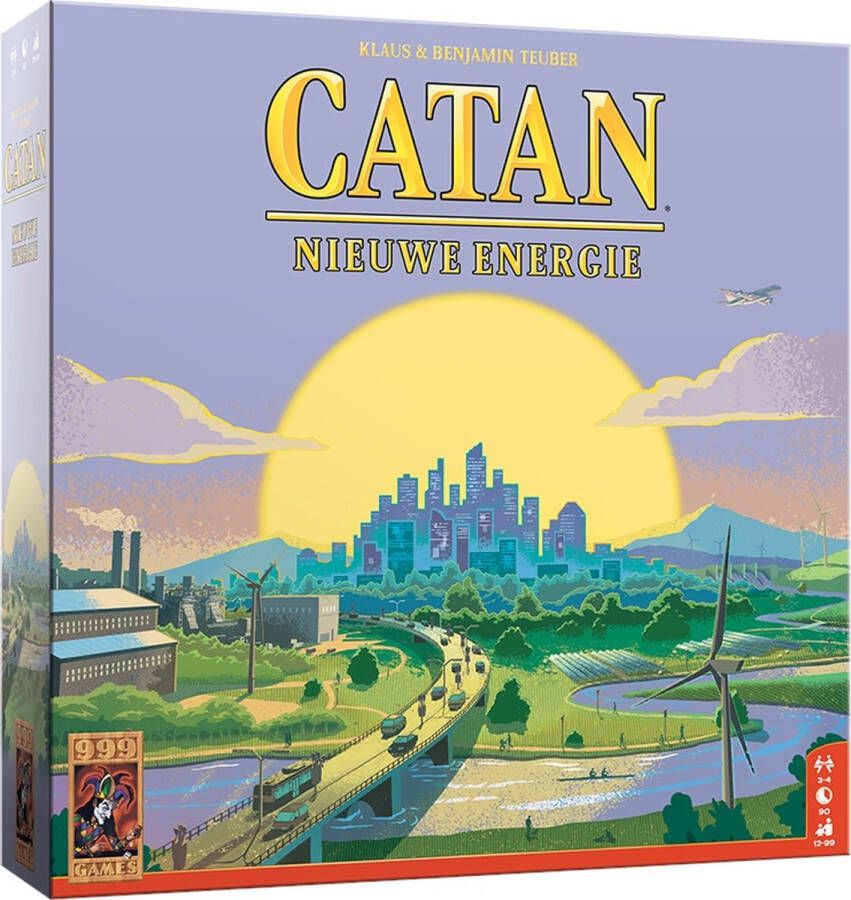 999 Games CATAN Nieuwe Energie Bordspel Gezelschapsspel Inclusief houten speelstukken Familiespel Duurzaam spel Kerstcadeau