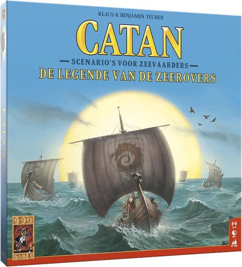 999 Games Catan: Uitbreiding De legende van de zeerovers Bordspel
