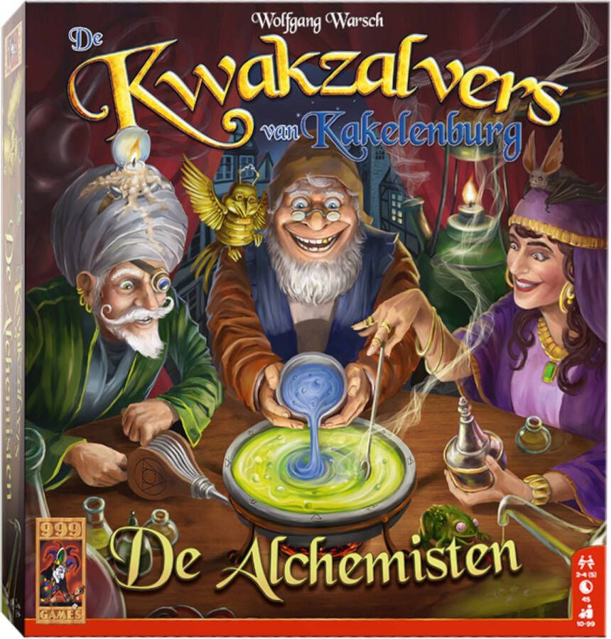 999 Games De Kwakzalvers van Kakelenburg: De Alchemisten Uitbreiding Bordspel