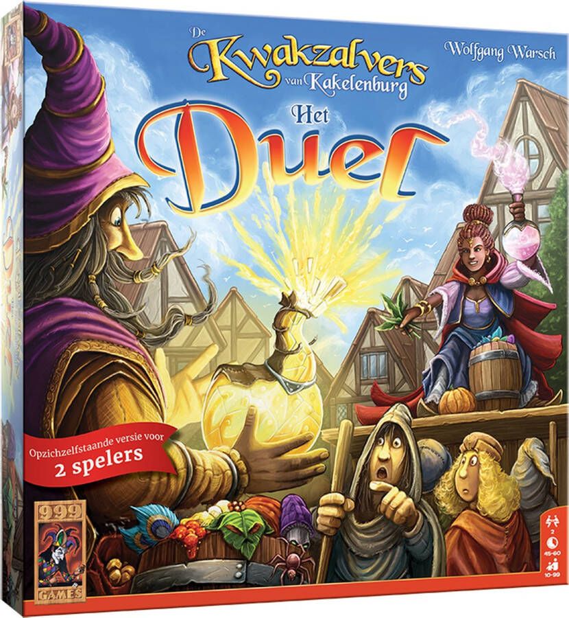 999 Games De Kwakzalvers van Kakelenburg Het Duel Bordspel Voor 2 spelers Kerstcadeau