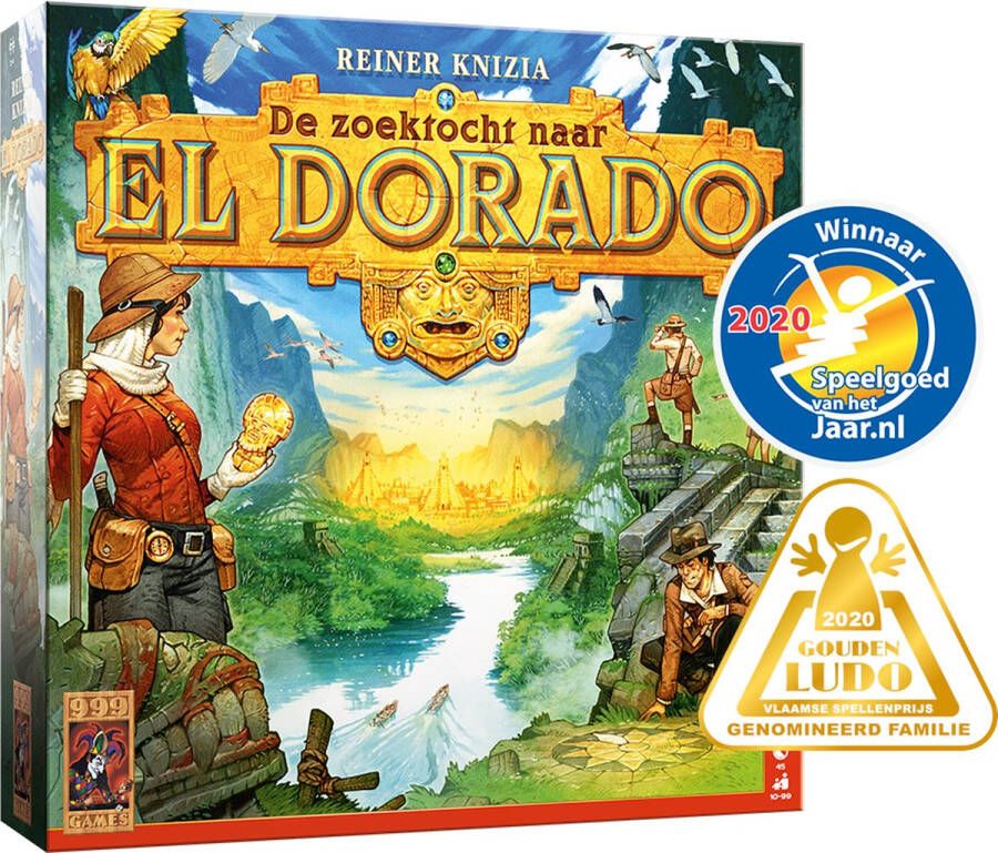 999 Games De Zoektocht naar El Dorado Bordspel Familiespel Gezelschapsspel Kerstcadeau