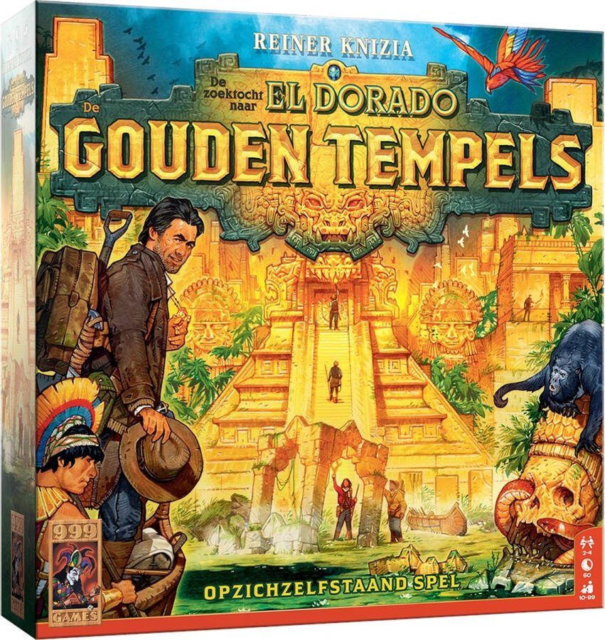 999 Games De Zoektocht naar El Dorado De Gouden Tempels Bordspel