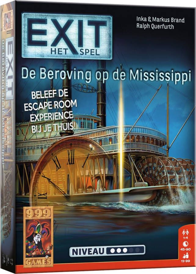 999 Games EXIT De beroving op de Mississippi Breinbreker 10+