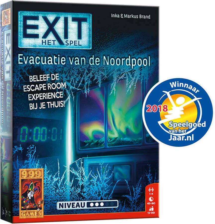 999 Games EXIT Evacuatie van de Noordpool Breinbreker