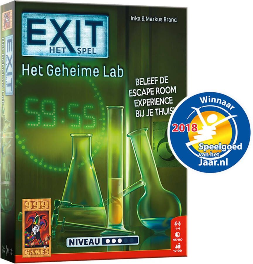 999 Games EXIT Het Geheime Lab Breinbreker