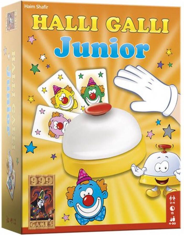 999 Games Halli Galli Junior Actiespel Vanaf 4 jaar Kinderspel Gezelschapsspel Educatief spel Reactiespel Familiespel Klein cadeautje Kerstcadeau