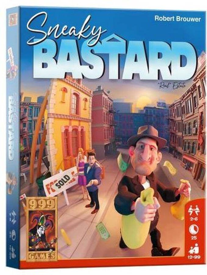 999 Games kaartspel Sneaky Bastard junior papier 86-delig