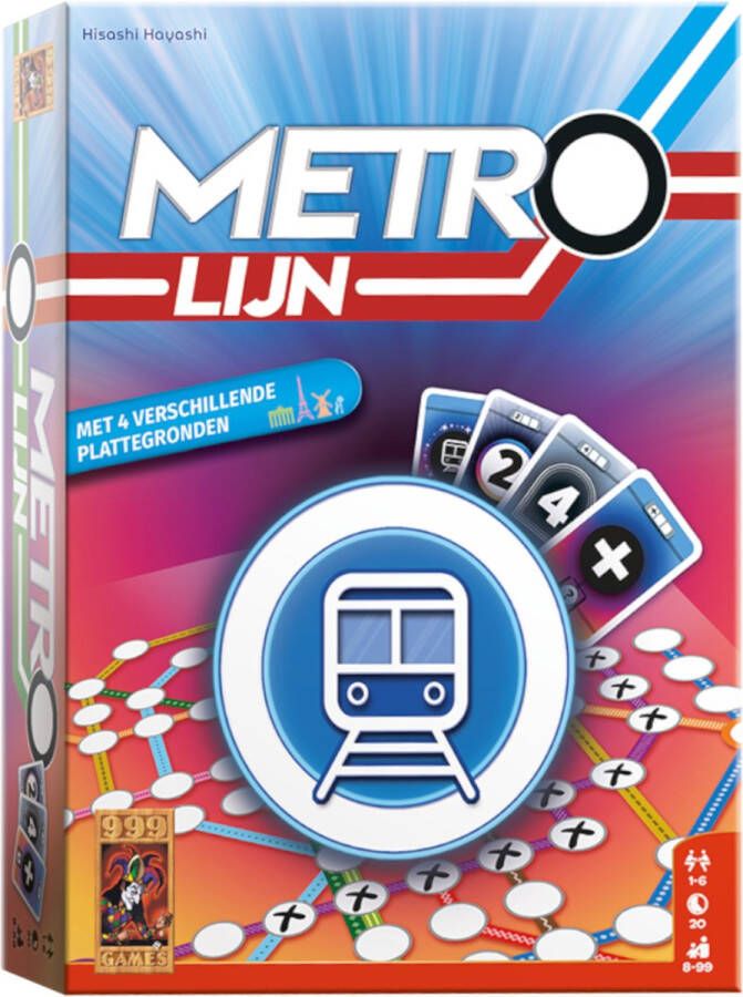 999 Games Metrolijn Kaartspel