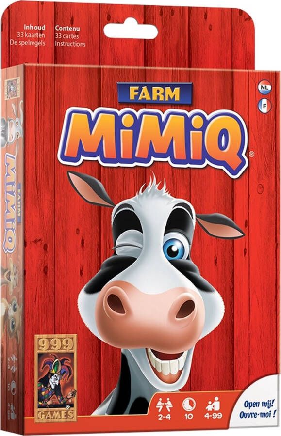 999 Games Mimiq Farm Kinderspel Hilarisch spel Gezelschapsspel Familiespel Kerstcadeau