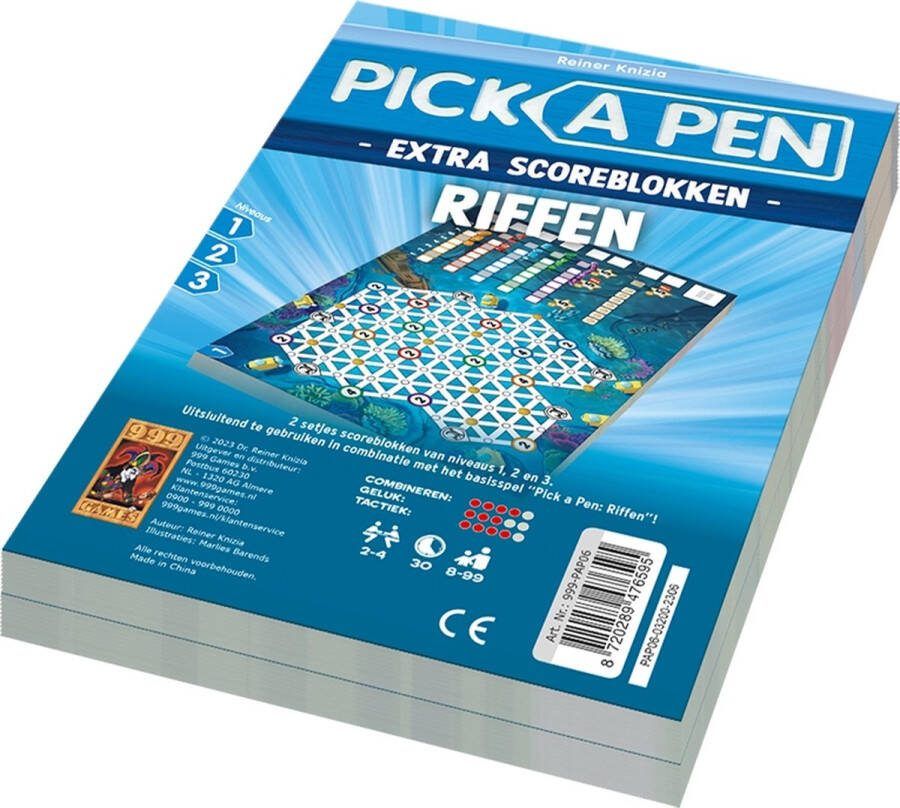 999 Games pick a pen riffen scoreblokken uitbreidingsspel