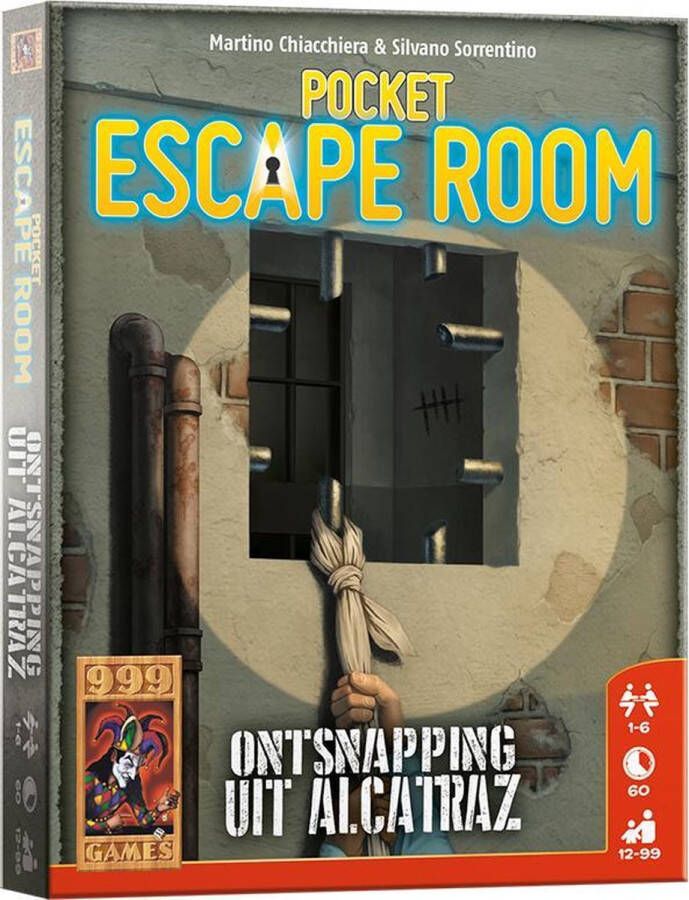 999 Games Escape room pocket : ontsnapping uit Alcatraz breinbreker