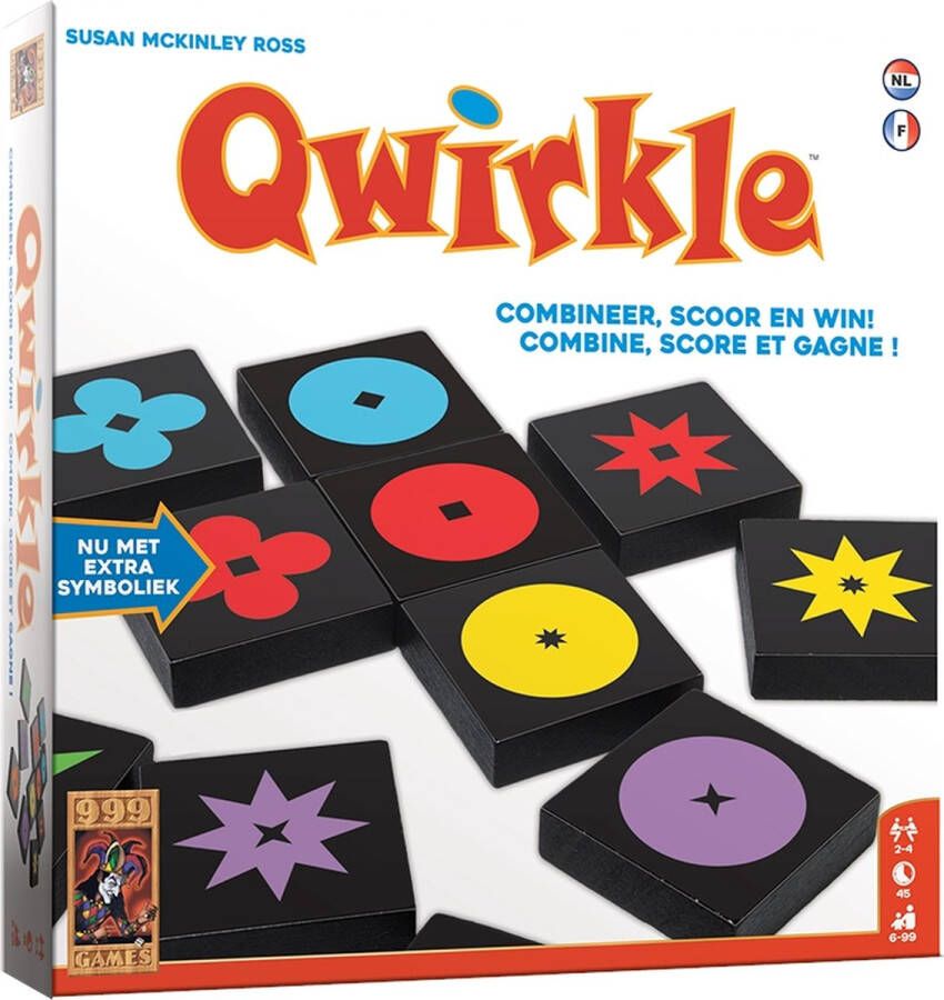 999 Games Qwirkle Bordspel Sinds 2007 meer dan 15 spellenprijzen gewonnen Familiespel Gezelschapsspel Educatief spel Kerstcadeau