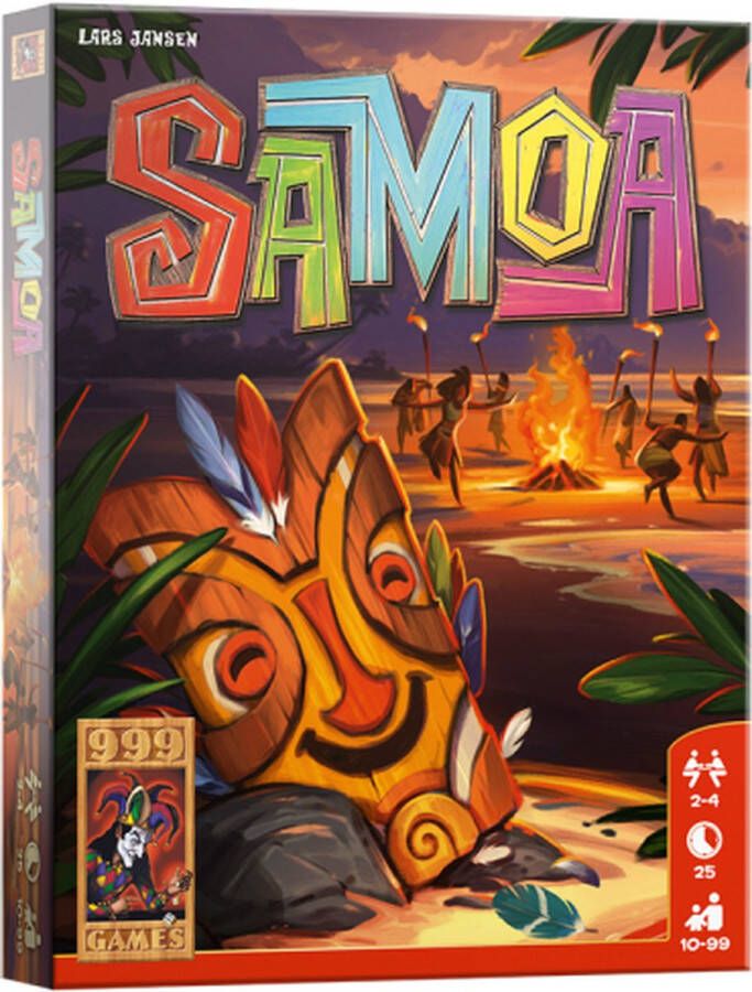 999 Games kaartspel Samoa karton oranje rood