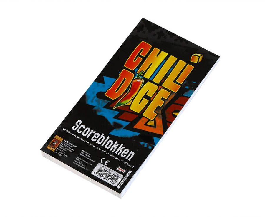 999 Games Scoreblokken Chili Dice drie stuks Dobbelspel
