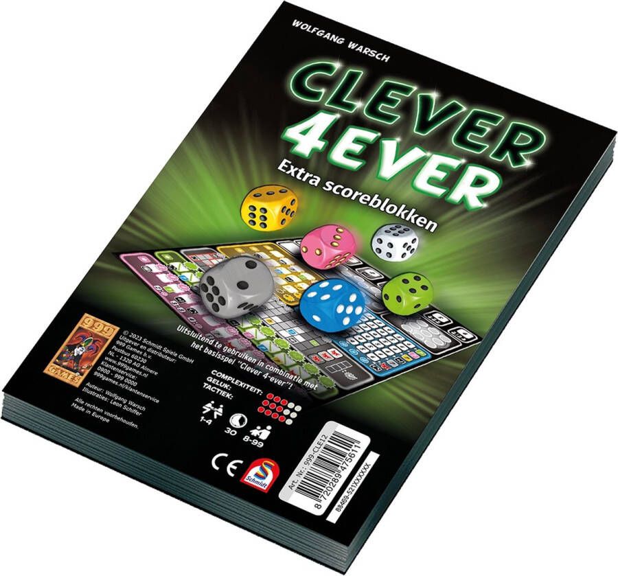 999 Games Clever 4Ever Scoreblok 2 stuks