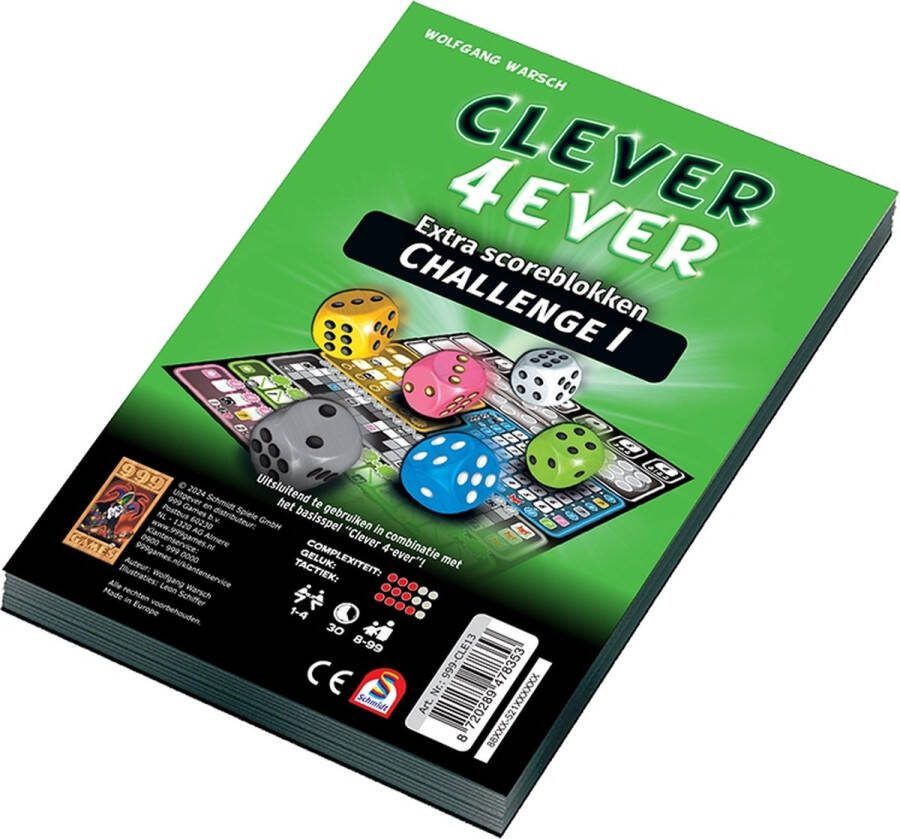 999 Games Scoreblokken clever 4ever challange