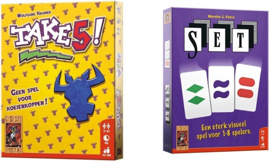 999 Games Spellenbundel Kaartspellen 2 Stuks Take 5! & SET!