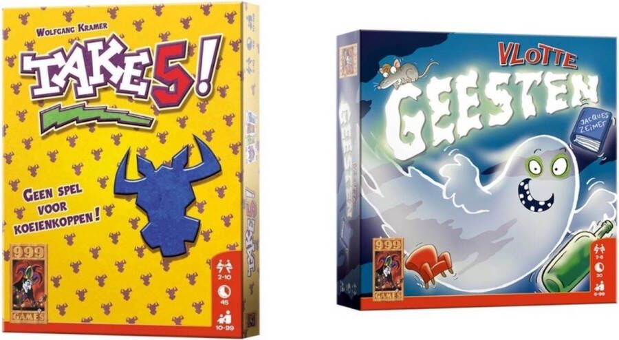 999 Games Spellenbundel Kaartspellen 2 Stuks Take 5! & Vlotte Geesten