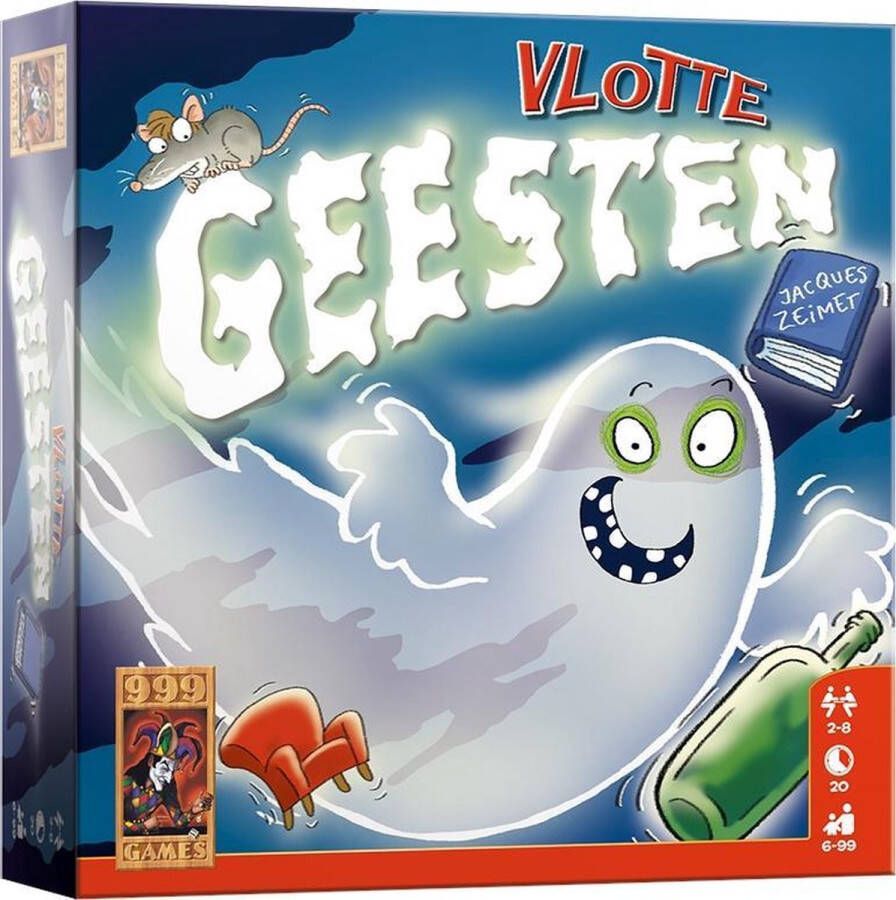 999 Games Vlotte Geesten Actiespel Leuk snel spel voor tussendoor Familiespel Gezelschapsspel Kinderspel Klein cadeautje Kerstcadeau