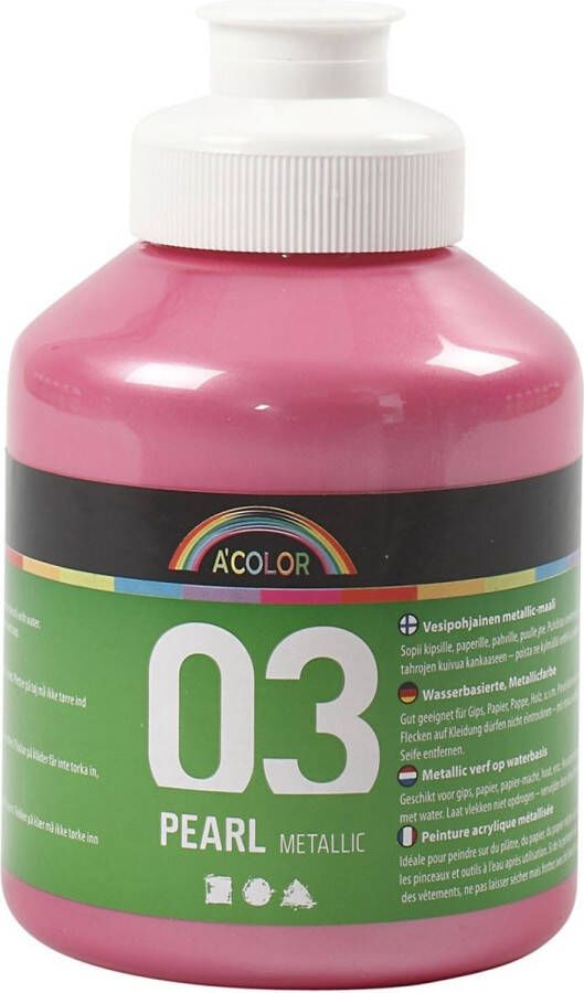 A-Color Metallic acrylverf lichtroze 03- metallic 500 ml