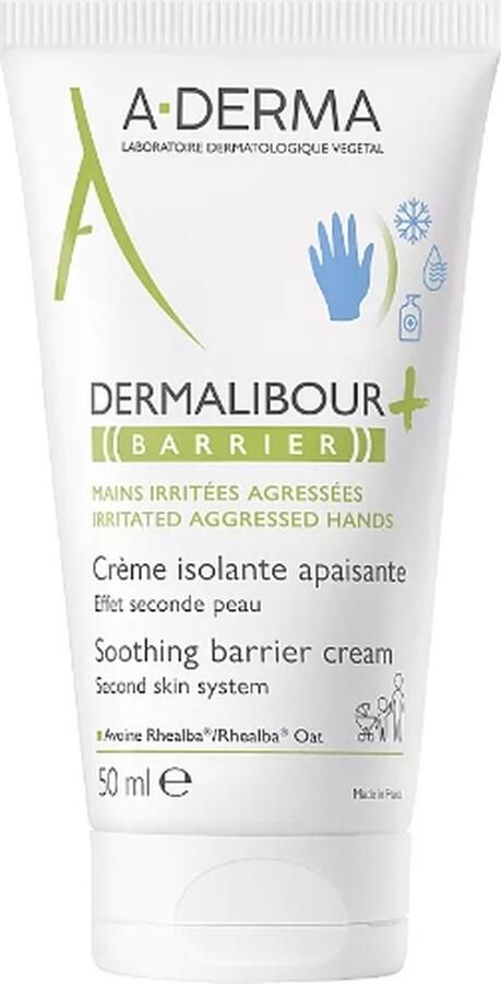 A-derma Dagcrème Dermalibour+ Barrier Crème Isolante Apaisante 50ml