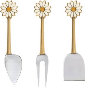 À La Daisy enamel cheese cutlery (set 3)