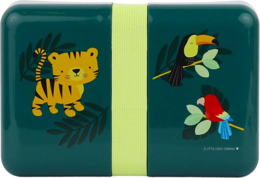 A Little Lovely Company Broodtrommel Lunch box: Jungle tijger |