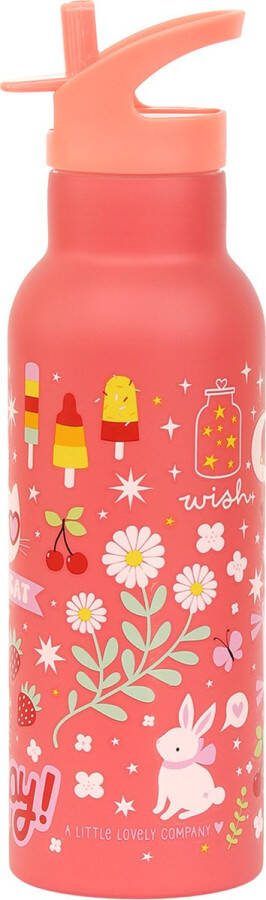 A Little Lovely Company XL Dubbelwandige RVS drinkfles thermos Fun