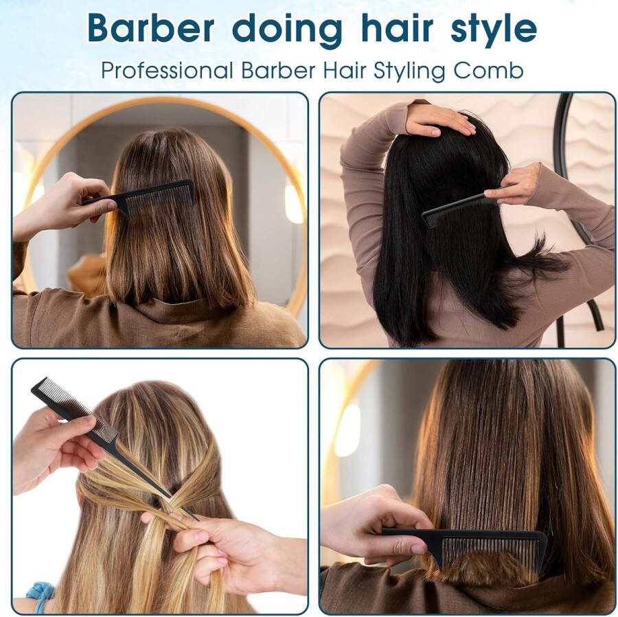 Aa kammen set -Professionele stylingkammenset 5 stuks