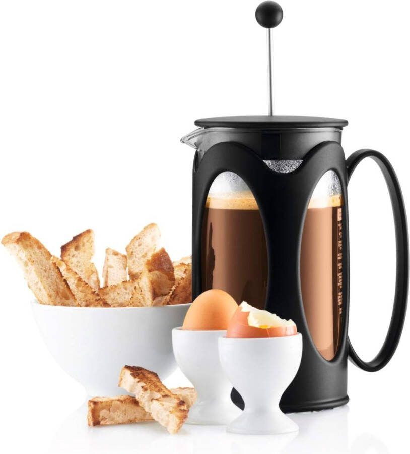 Aa koffiezetappar t- dr gbare cafetière met drievoudige filters- hittebestendig glas met roestvrijstalen 0 35 liter