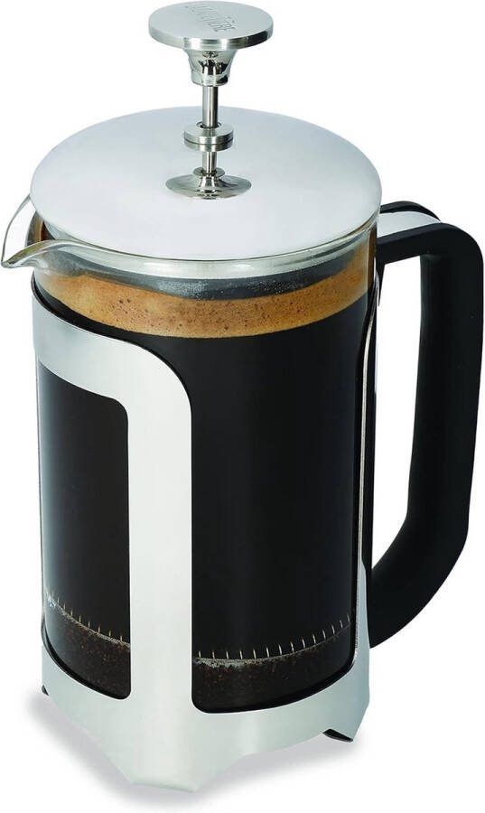 Aa koffiezetappar t- dr gbare cafetière met drievoudige filters- hittebestendig glas met roestvrijstalen 850 Milliliter