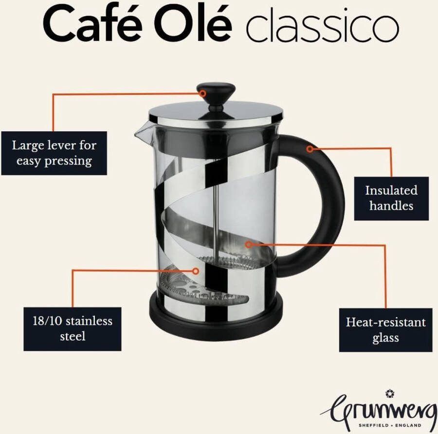 Aa koffiezetappar t- dr gbare cafetière met drievoudige filters- hittebestendig glas met roestvrijstalen 600 Milliliter