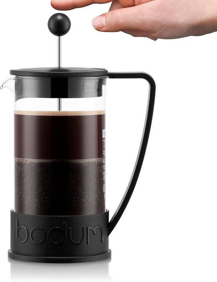 Aa koffiezetappar t- dr gbare cafetière met drievoudige filters- hittebestendig glas met roestvrijstalen 0 35 l