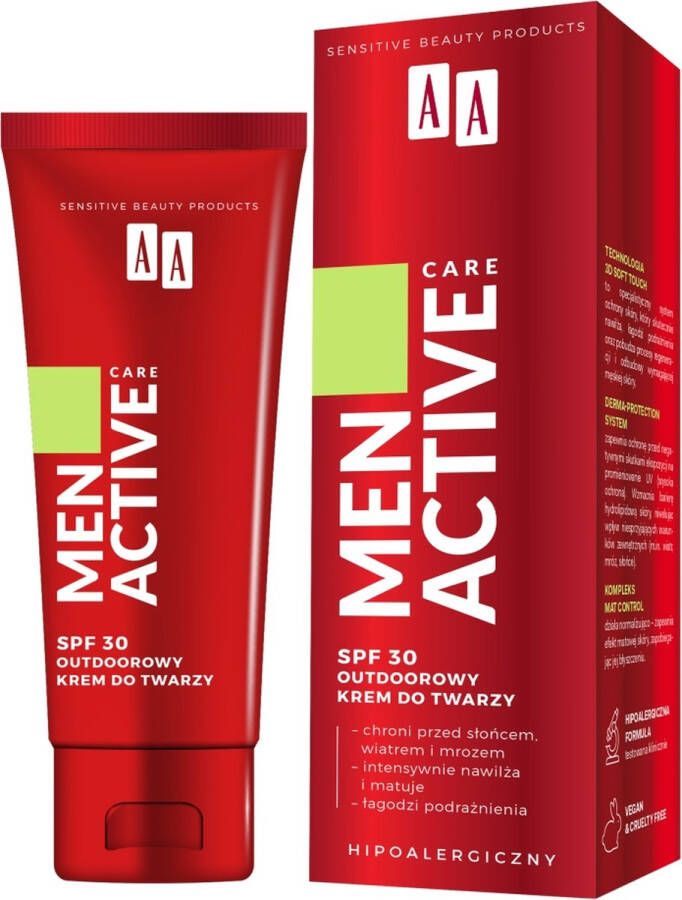 Aa Men Active Care SPF30 outdoor gezichtscrème 50ml