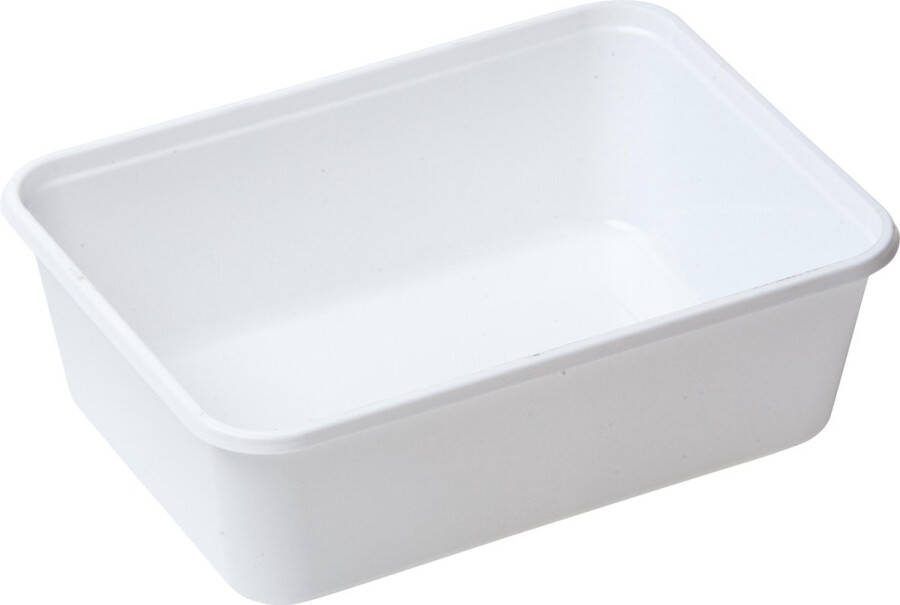 SuperQuality Magnetronbakjes met deksel 50 stuks Mealprep Maaltijd bakjes 750ML Vershoudbakjes- Plastic bakjes Diepvriesbakjes Vaatwasbestendig Wit Recyclebaar Food container with lid