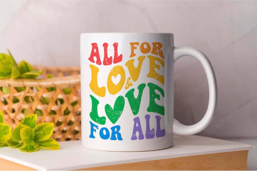 AAA+ Mok ALL FOR LOVE & LOVE FOR ALL LGBT LGBTQ LoveIsLove PrideMaand LiefdeIsLiefde Gelijkheid