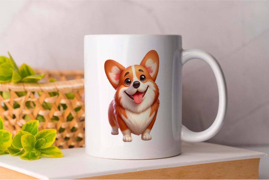 AAA+ Mok Corgi Pix Art Dogs Gift Cadau PuppyLove DogLovers FurryFriends Honden PuppyLiefde Hondenliefhebbers WoefWoef